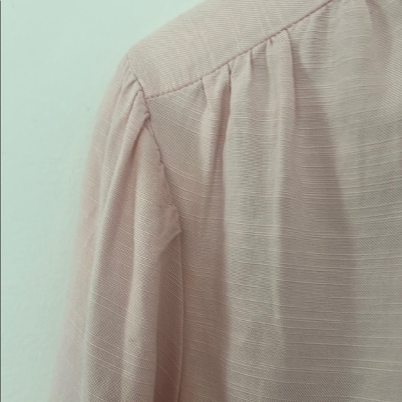 LC Lauren Conrad Pink Button Down Shirt Peter Pan Collar - Picture 11 of 12